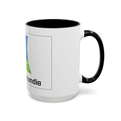 Flag of Lower Normandy France 2 - Accent Coffee Mug - Go Mug Yourself