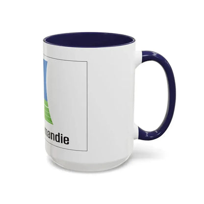 Flag of Lower Normandy France 2 - Accent Coffee Mug - Go Mug Yourself