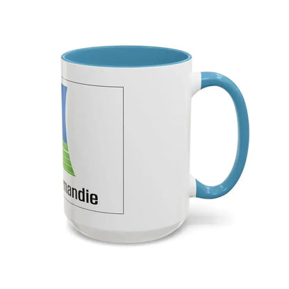 Flag of Lower Normandy France 2 - Accent Coffee Mug - Go Mug Yourself