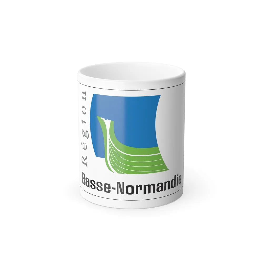 Flag of Lower Normandy France 2 - Color Changing Coffee Mug-11oz-Go Mug Yourself
