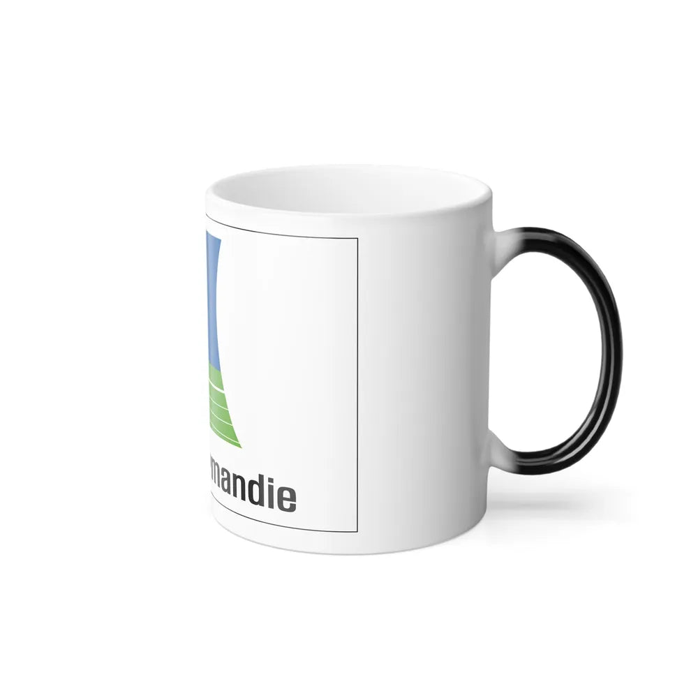 Flag of Lower Normandy France 2 - Color Changing Coffee Mug-Go Mug Yourself