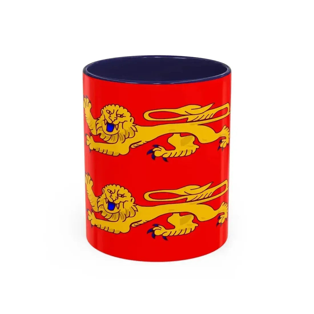 Flag of Lower Normandy France - Accent Coffee Mug 11oz Navy - Go Mug Yourself