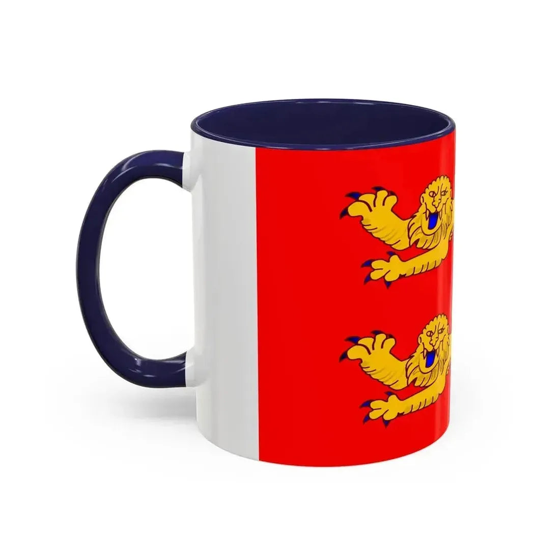 Flag of Lower Normandy France - Accent Coffee Mug - Go Mug Yourself