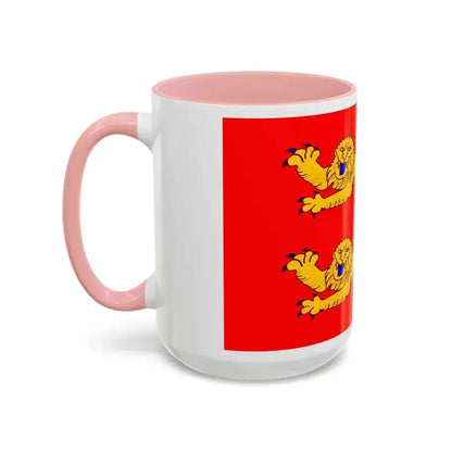 Flag of Lower Normandy France - Accent Coffee Mug - Go Mug Yourself