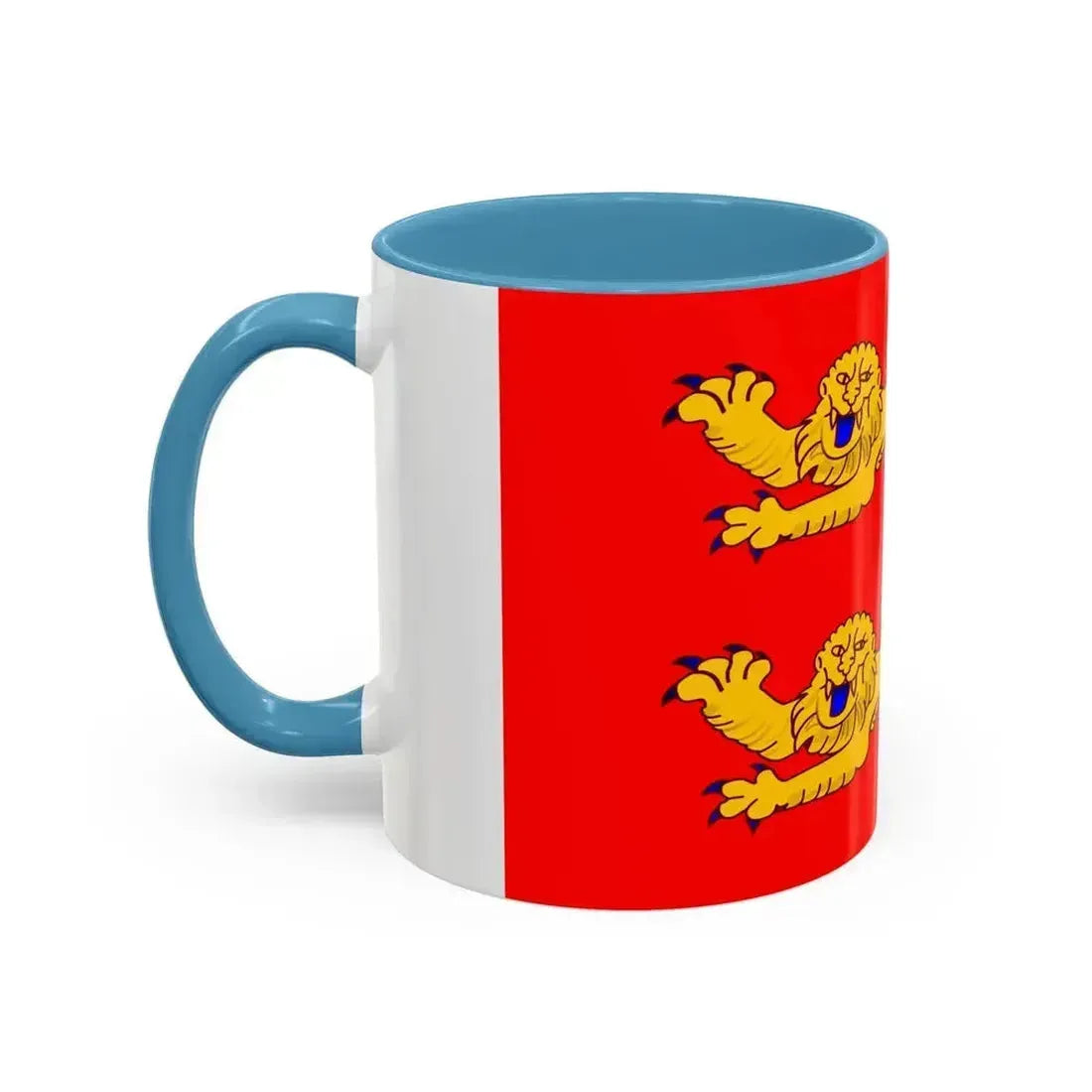Flag of Lower Normandy France - Accent Coffee Mug - Go Mug Yourself