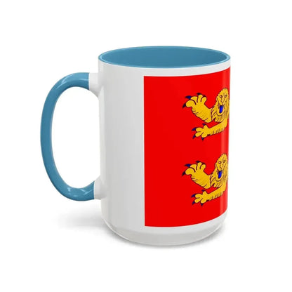 Flag of Lower Normandy France - Accent Coffee Mug - Go Mug Yourself