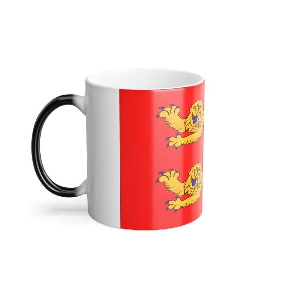 Flag of Lower Normandy France - Color Changing Coffee Mug-Go Mug Yourself