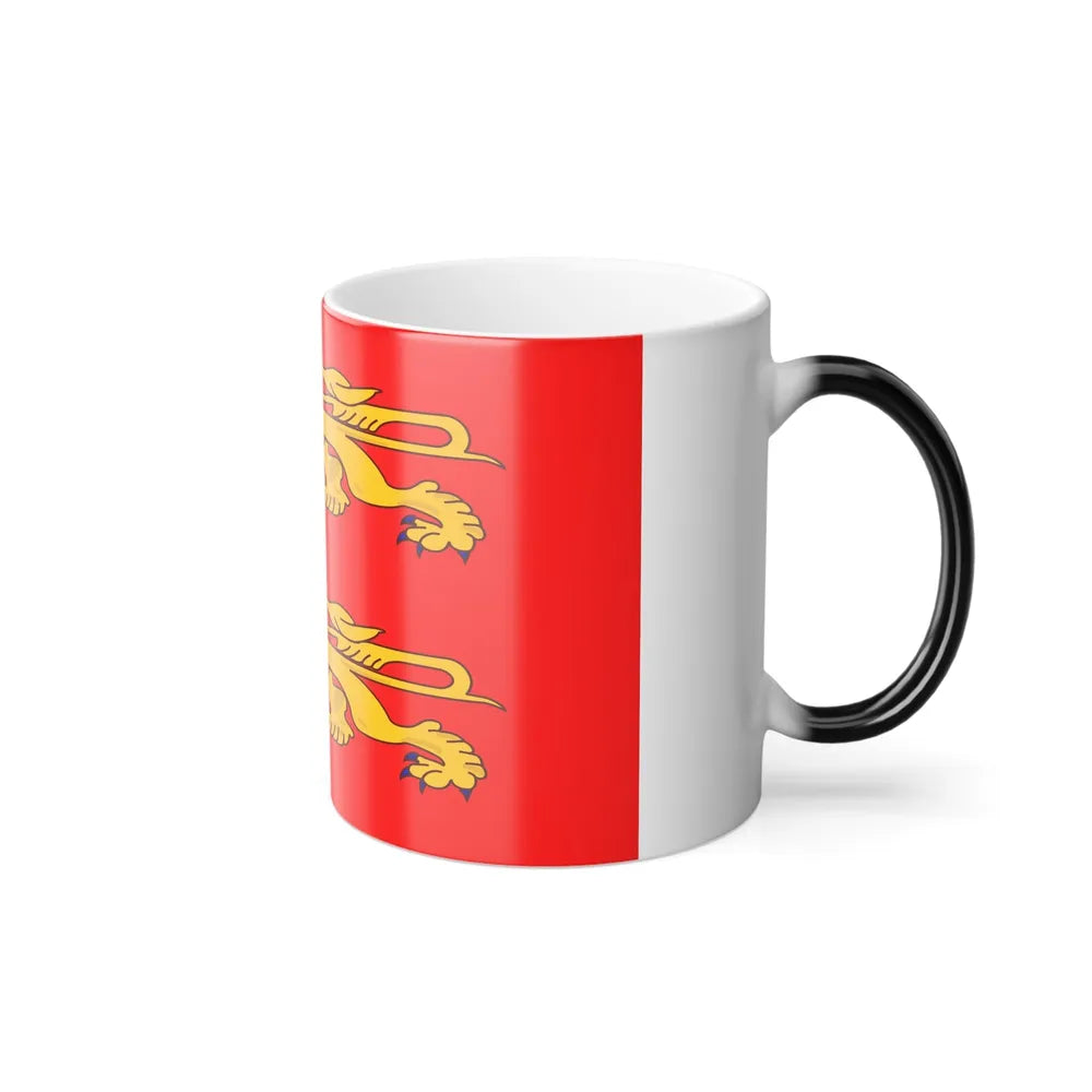 Flag of Lower Normandy France - Color Changing Coffee Mug-Go Mug Yourself