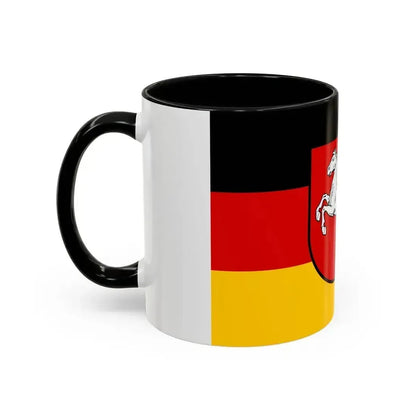 Flag of Lower Saxony Germany - Accent Coffee Mug - Go Mug Yourself