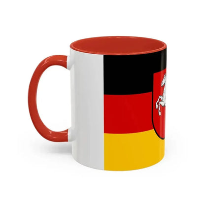 Flag of Lower Saxony Germany - Accent Coffee Mug - Go Mug Yourself