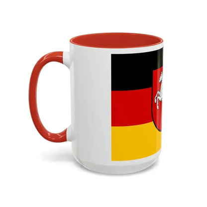 Flag of Lower Saxony Germany - Accent Coffee Mug - Go Mug Yourself