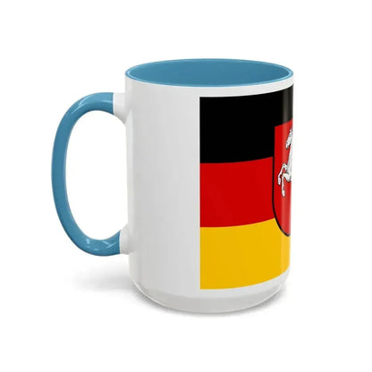 Flag of Lower Saxony Germany - Accent Coffee Mug - Go Mug Yourself