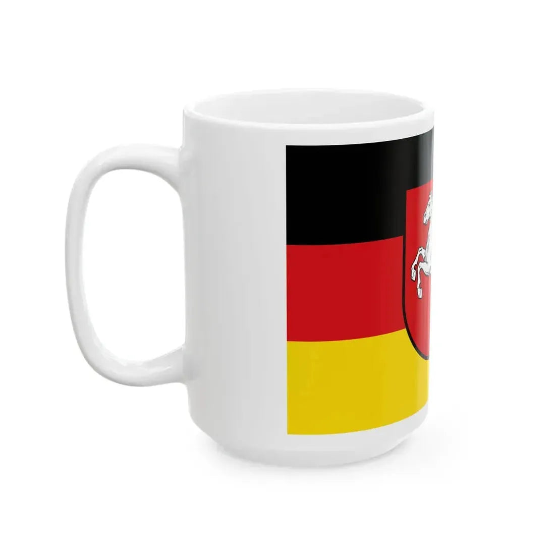 Flag of Lower Saxony (Germany) White Coffee Mug - Go Mug Yourself
