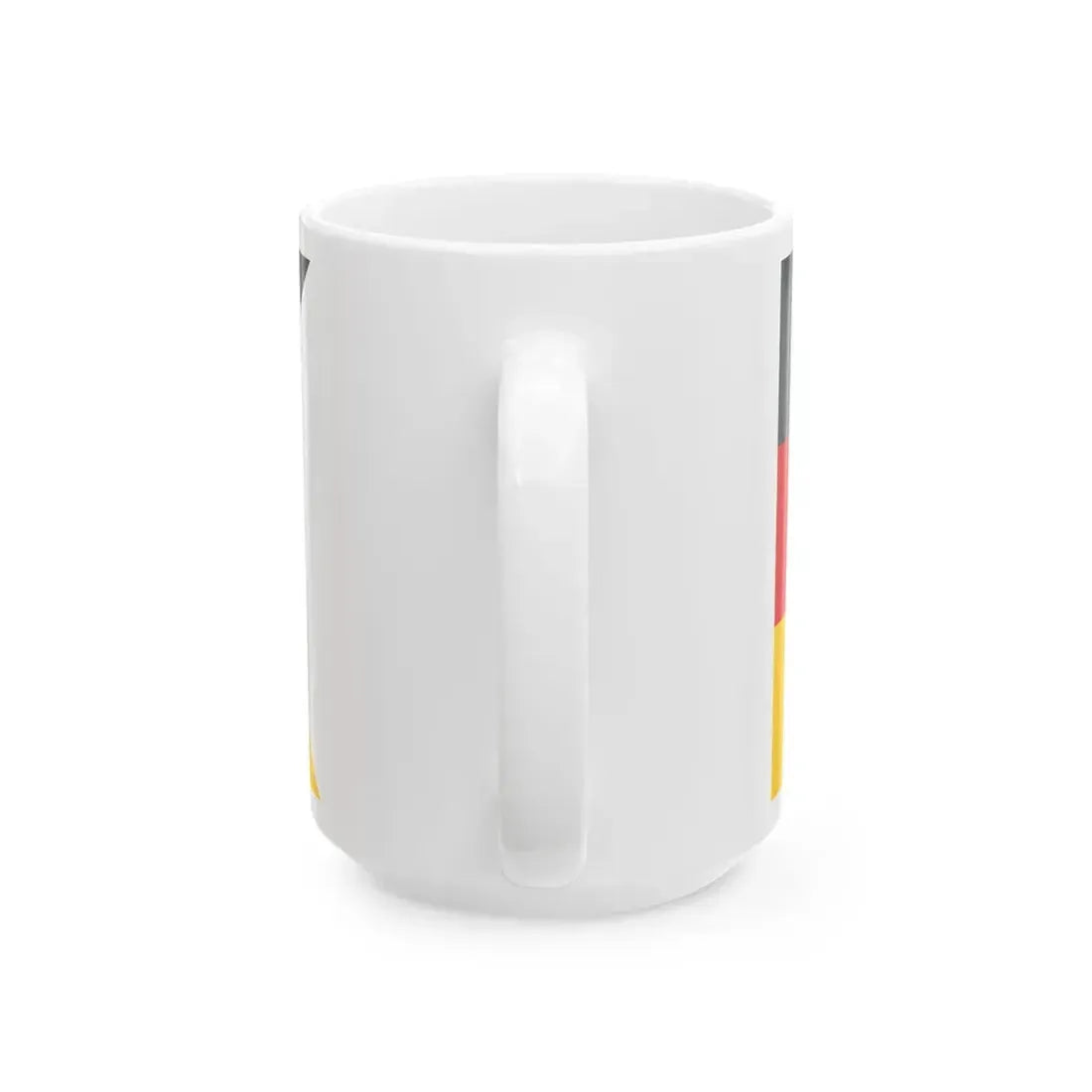 Flag of Lower Saxony state ensign (Germany) White Coffee Mug - Go Mug Yourself