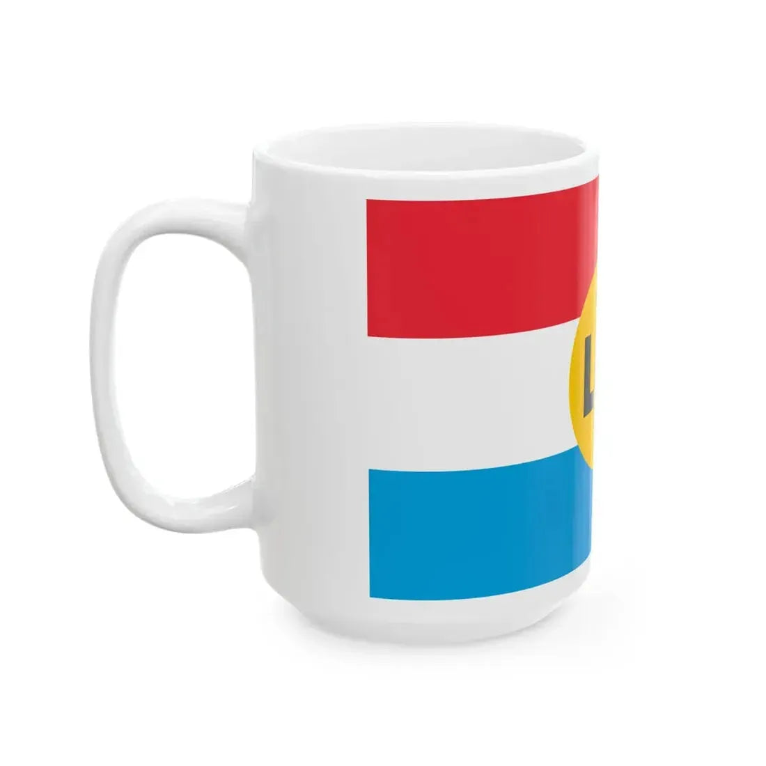 Flag of LPL (Luxembourg) White Coffee Mug - Go Mug Yourself