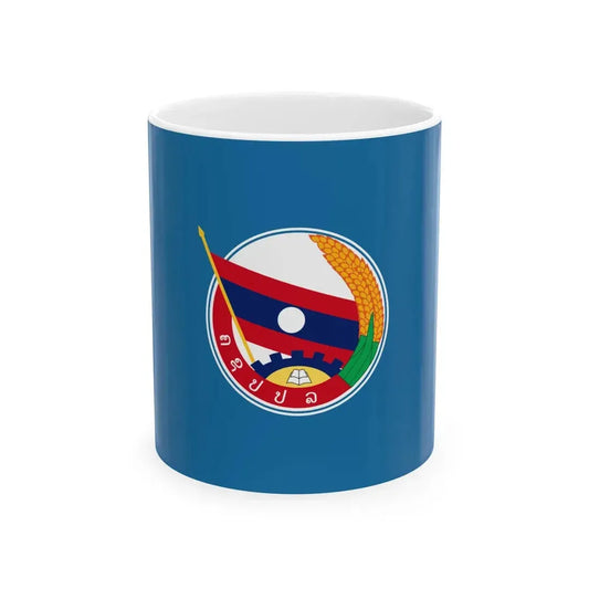 Flag of LPRYU (Laos) White Coffee Mug 11oz - Go Mug Yourself