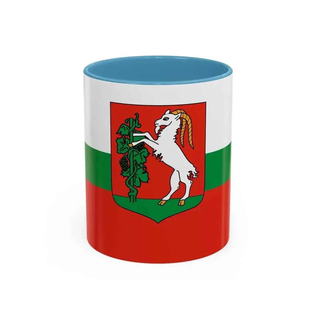 Flag of Lublin Poland - Accent Coffee Mug 11oz Light Blue - Go Mug Yourself