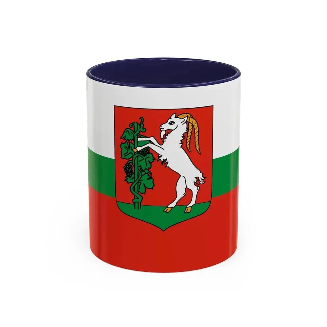 Flag of Lublin Poland - Accent Coffee Mug 11oz Navy - Go Mug Yourself