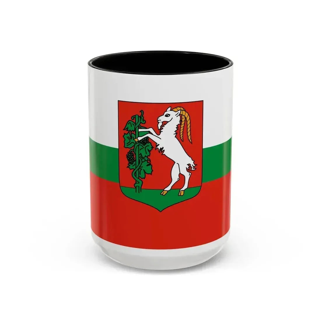 Flag of Lublin Poland - Accent Coffee Mug 15oz Black - Go Mug Yourself