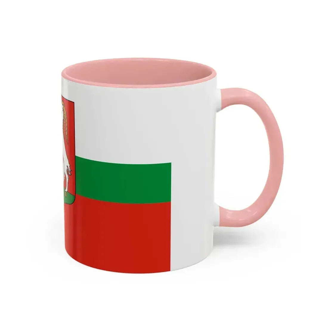 Flag of Lublin Poland - Accent Coffee Mug - Go Mug Yourself