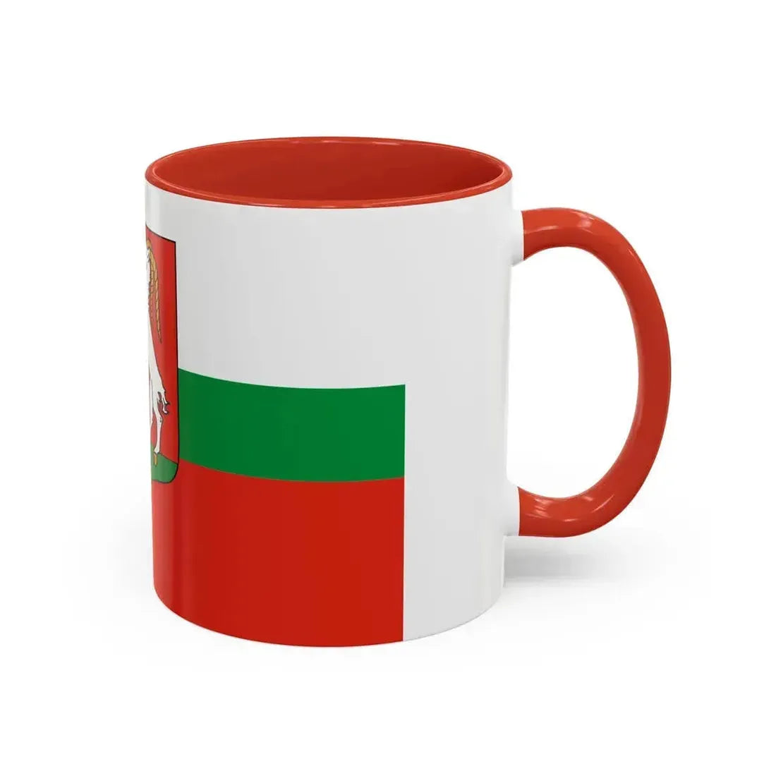 Flag of Lublin Poland - Accent Coffee Mug - Go Mug Yourself