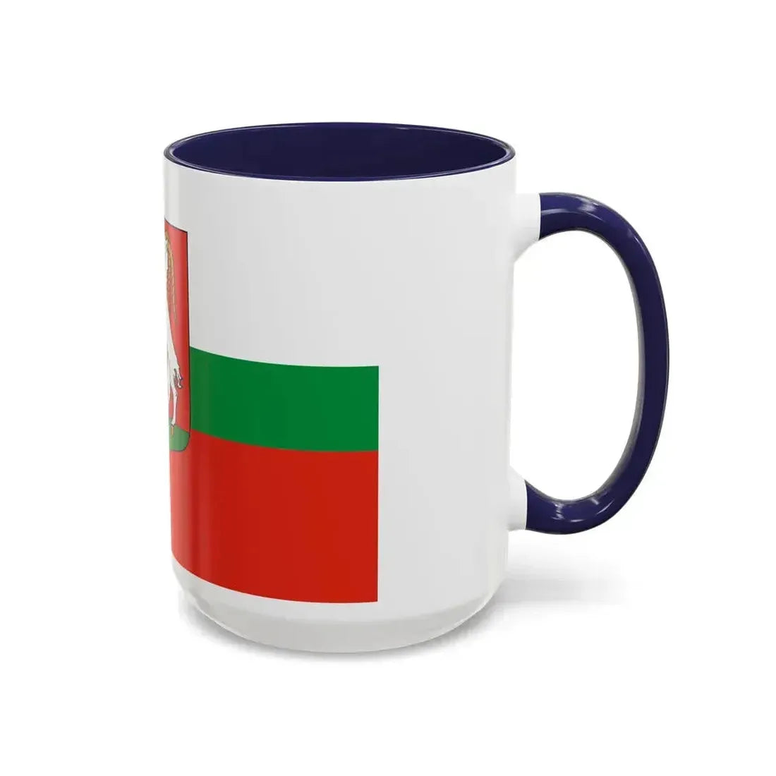 Flag of Lublin Poland - Accent Coffee Mug - Go Mug Yourself
