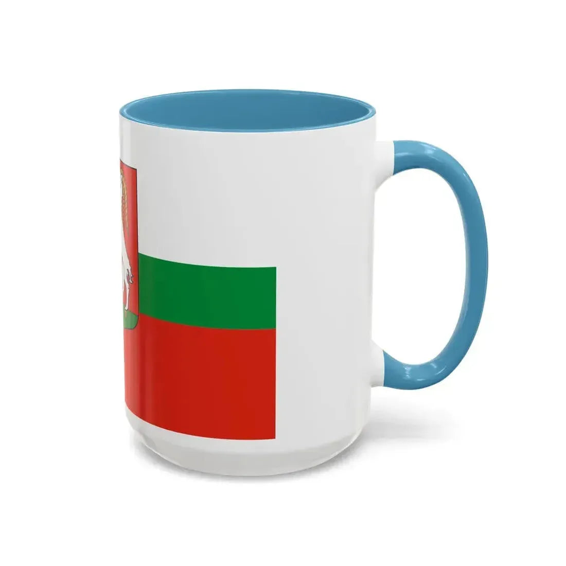 Flag of Lublin Poland - Accent Coffee Mug - Go Mug Yourself