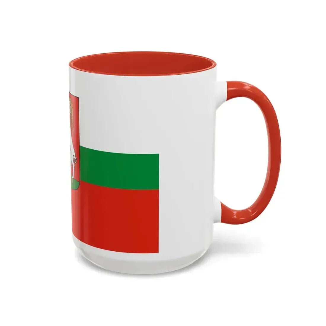 Flag of Lublin Poland - Accent Coffee Mug - Go Mug Yourself