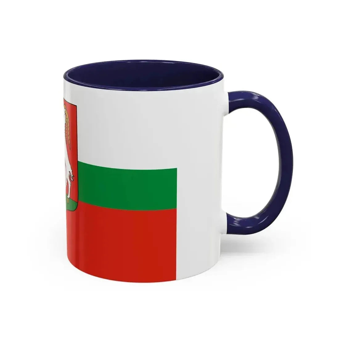 Flag of Lublin Poland - Accent Coffee Mug - Go Mug Yourself