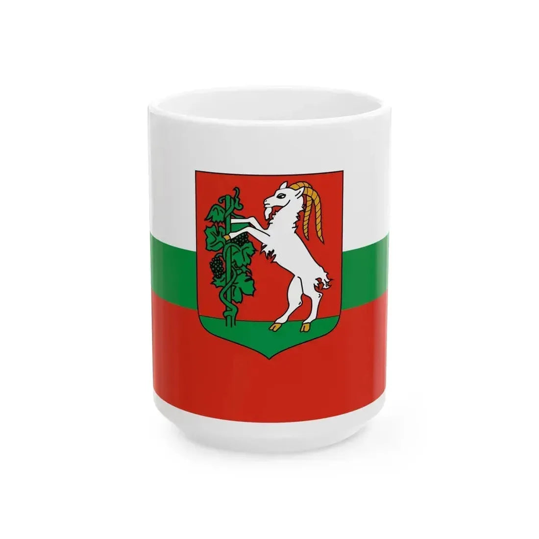 Flag of Lublin Poland - White Coffee Mug 15oz - Go Mug Yourself