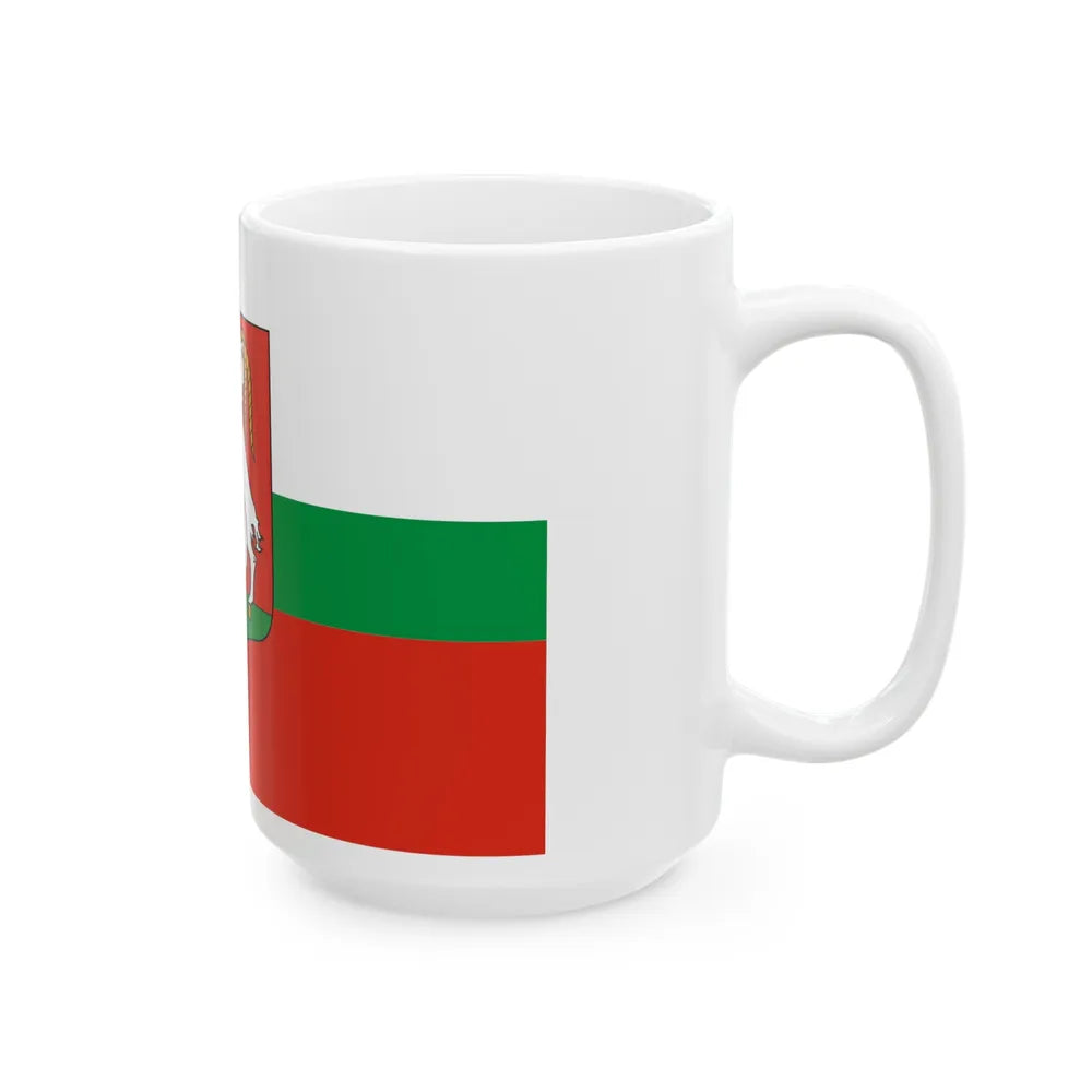 Flag of Lublin Poland - White Coffee Mug-Go Mug Yourself