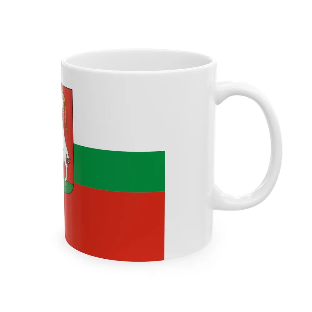 Flag of Lublin Poland - White Coffee Mug-Go Mug Yourself