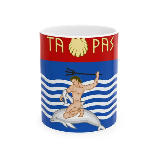 Flag of Lucanian Taranto (Italy) White Coffee Mug 11oz - Go Mug Yourself