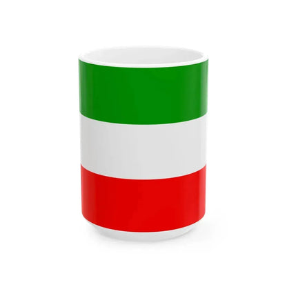 Flag of Lucca 1799-1801 (Italy) White Coffee Mug 15oz - Go Mug Yourself