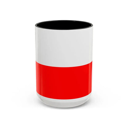 Flag of Lucca Italy - Accent Coffee Mug 15oz Black - Go Mug Yourself