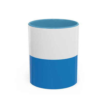 Flag of Lucerne Switzerland - Accent Coffee Mug 11oz Light Blue - Go Mug Yourself