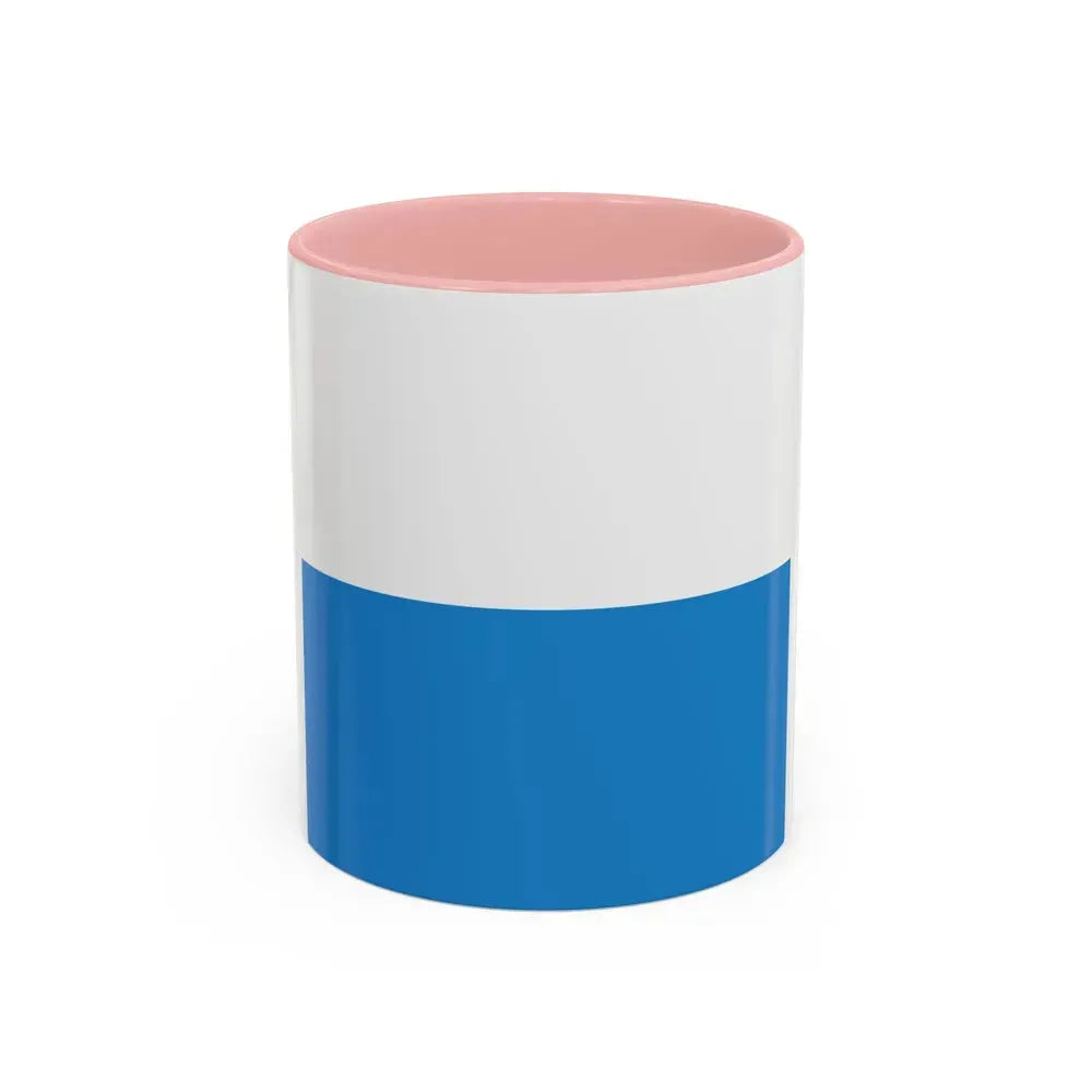 Flag of Lucerne Switzerland - Accent Coffee Mug 11oz Pink - Go Mug Yourself