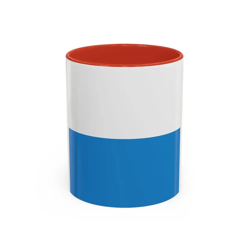 Flag of Lucerne Switzerland - Accent Coffee Mug 11oz Red - Go Mug Yourself