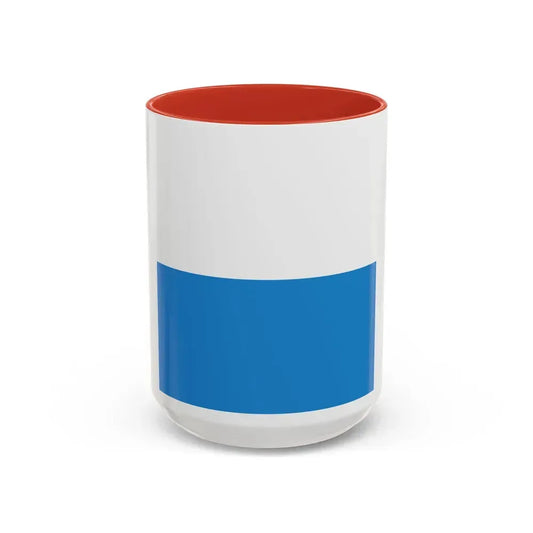 Flag of Lucerne Switzerland - Accent Coffee Mug 15oz Red - Go Mug Yourself