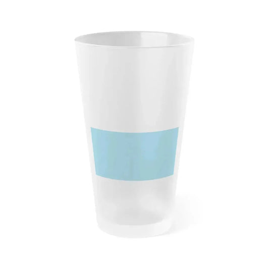 Flag of Lucerne Switzerland - Frosted Pint Glass 16oz 16oz Frosted - Go Mug Yourself
