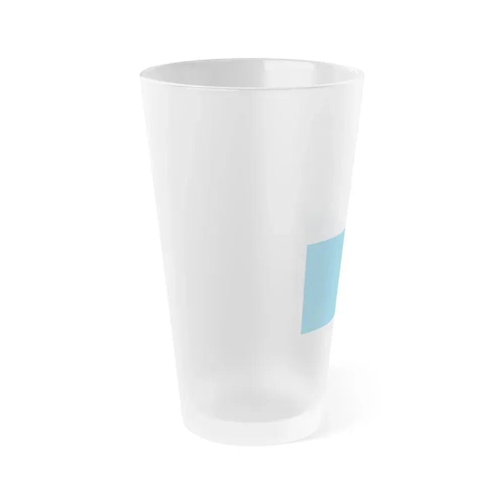 Flag of Lucerne Switzerland - Frosted Pint Glass 16oz - Go Mug Yourself