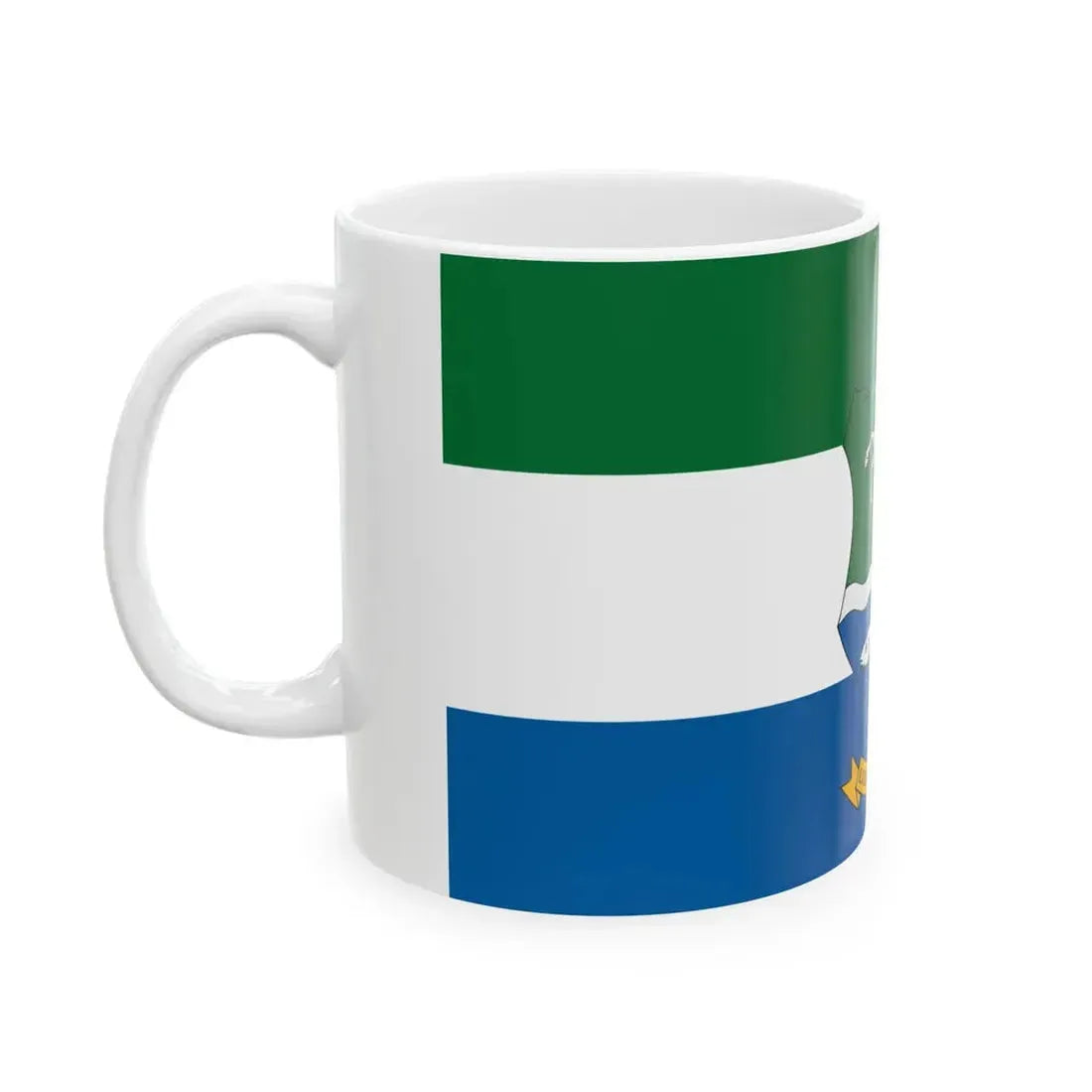 Flag of Ludanyhalaszi (Hungary) White Coffee Mug - Go Mug Yourself
