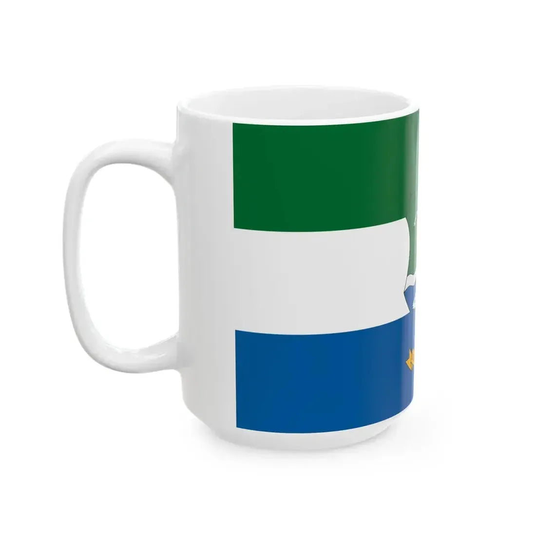 Flag of Ludanyhalaszi (Hungary) White Coffee Mug - Go Mug Yourself