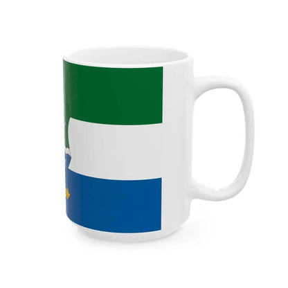 Flag of Ludanyhalaszi (Hungary) White Coffee Mug - Go Mug Yourself