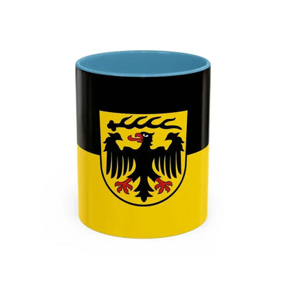 Flag of Ludwigsburg Germany - Accent Coffee Mug 11oz Light Blue - Go Mug Yourself