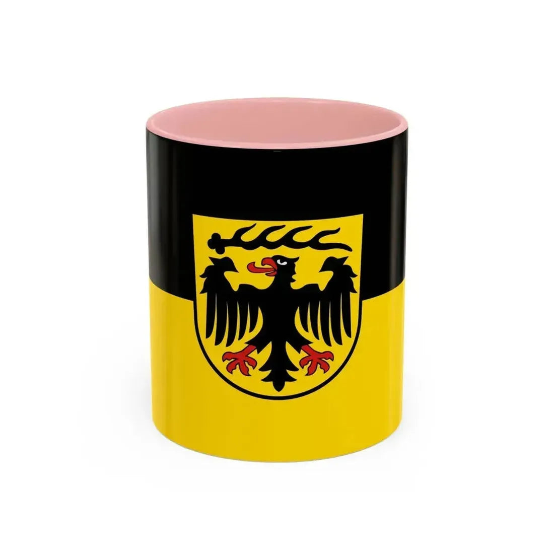 Flag of Ludwigsburg Germany - Accent Coffee Mug 11oz Pink - Go Mug Yourself