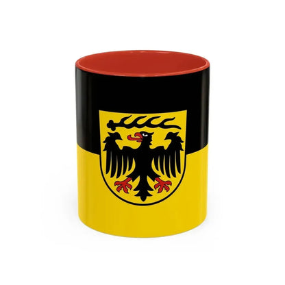 Flag of Ludwigsburg Germany - Accent Coffee Mug 11oz Red - Go Mug Yourself