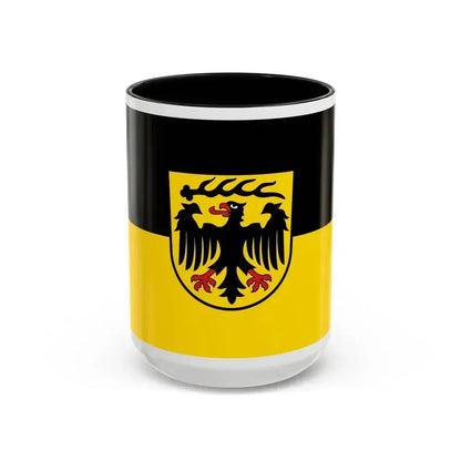 Flag of Ludwigsburg Germany - Accent Coffee Mug 15oz Black - Go Mug Yourself