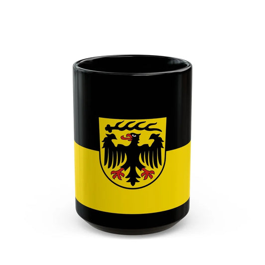 Flag of Ludwigsburg Germany - Black Coffee Mug-15oz-Go Mug Yourself