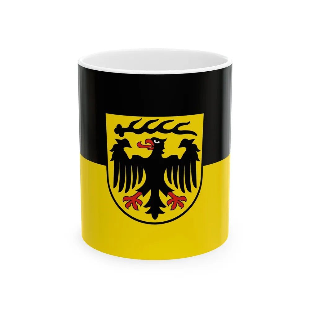 Flag of Ludwigsburg Germany - White Coffee Mug-11oz-Go Mug Yourself